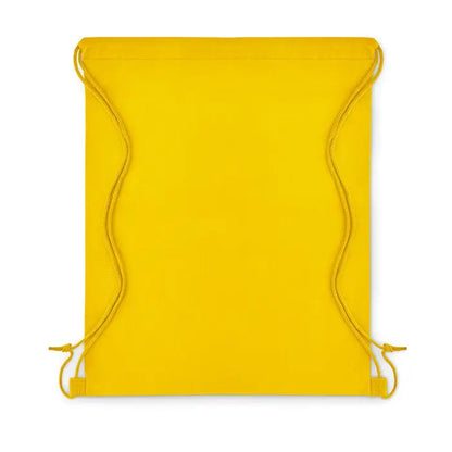Rucsac bright yellow cu snururi asortate si bucle din material netesut de 80 gr/m²