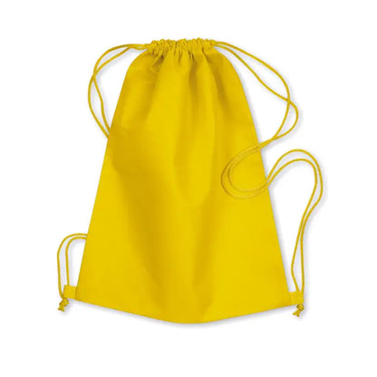 Snur netesut de 80 gr/m² cu rucsac galben aprins cu snururi asortate si design simplu solid