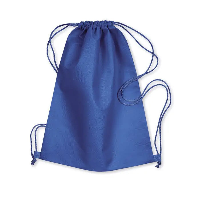 Un rucsac cu snur royal albastru solid din fabrică netesută de 80 gr/m², ușor și fin la atingere