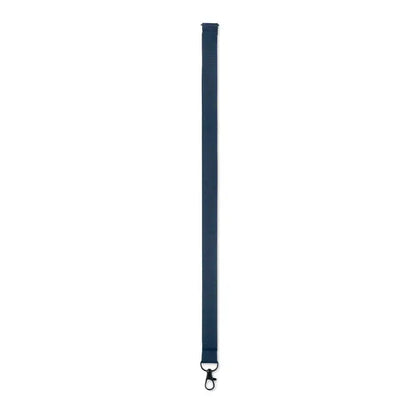 Snur pentru suport telefon albastru inchis cu clips metalic rezistent pentru atasarea telefonului