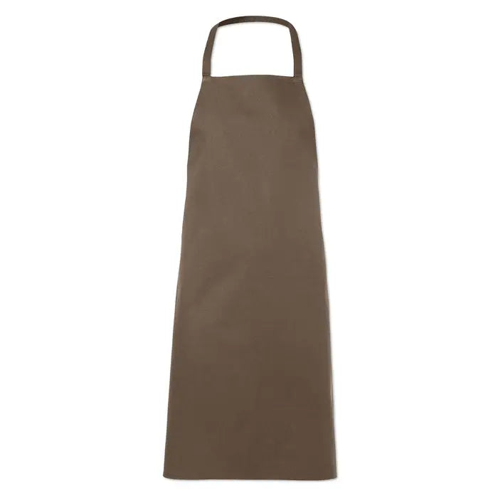 Sort de bucatarie din bumbac maro cu design simplu si tesatura rezistenta pentru uz practic