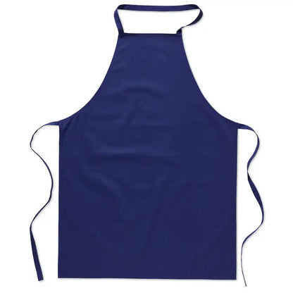 Sort de bucatarie din bumbac solid navy blue cu neck ajustabil si legaturi laterale