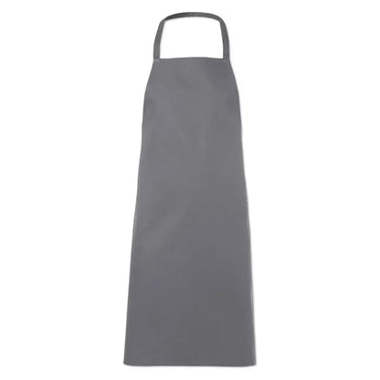 Sort de bucătărie din bumbac gri cu design simplu și bretea reglabilă pentru gât