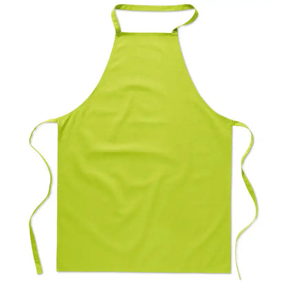 Sort de bucatarie din bumbac bright lime verde cu design simplu si legaturi reglabile pentru uz casnic