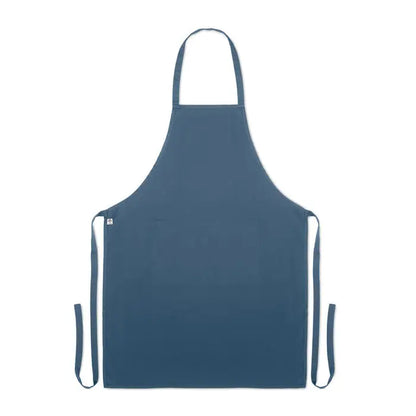 Sort din bumbac organic 200 gr/m² albastru închis, sort minimalist cu legături reglabile din bumbac solid
