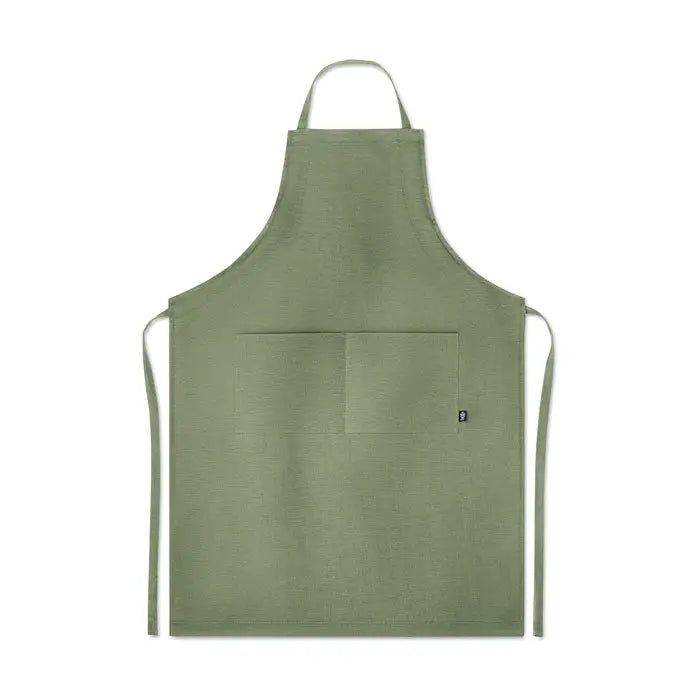 Sort reglabil din canepa 200 gr m² olive green cu buzunar frontal si curele reglabile din panza