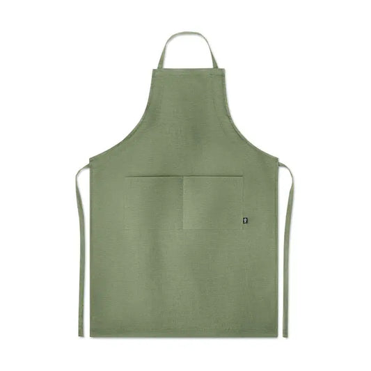 Sort reglabil din canepa 200 gr m² olive green cu buzunar frontal si curele reglabile din panza