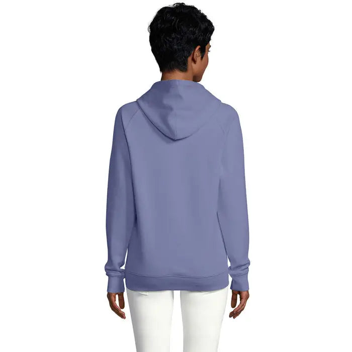 Hanorac unisex stellar sweat cu glugă lavandă moale cu croială lejeră și manșete ribbed