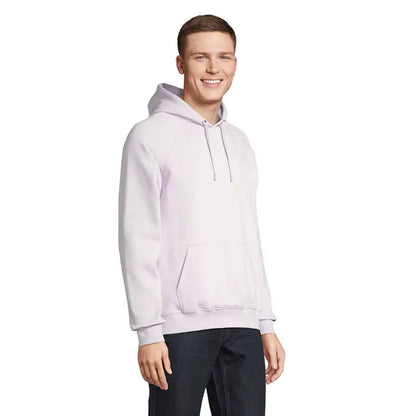 Hanorac unisex stellar sweat lavanda din bumbac moale cu gluga si buzunar frontal