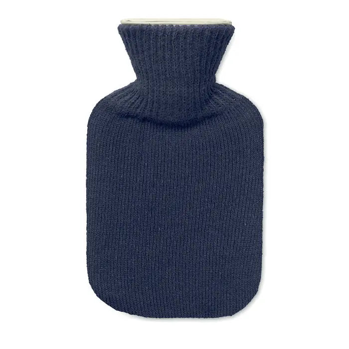 Acoperitoare tricotată de lână bleumarin pentru sticla cu apa calda 250ml