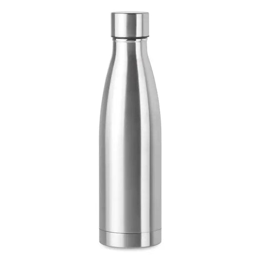 Sticla cu perete dublu de 500 ml din otel inoxidabil, design minimalist si capac asortat
