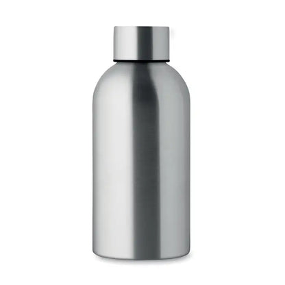 Sticla cu un singur perete 500 ml din otel inoxidabil argintiu periat cu capac metalic asortat