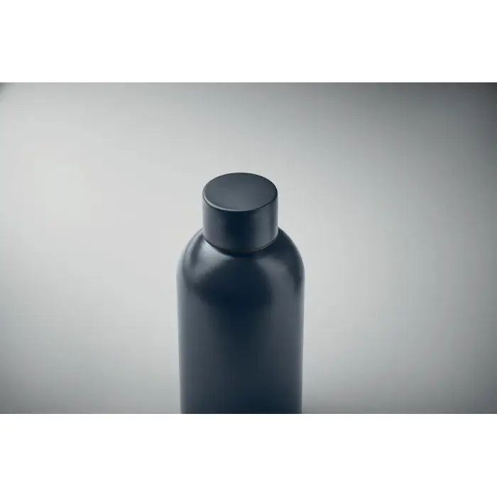 Sticla cu un singur perete 500 ml din metal negru mat cilindrică cu capac asortat pentru utilizare zilnică