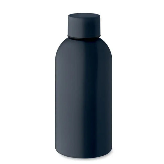 Sticla cu un singur perete 500 ml albastru închis mată cu capac cu filet asortat pentru băuturi la drum