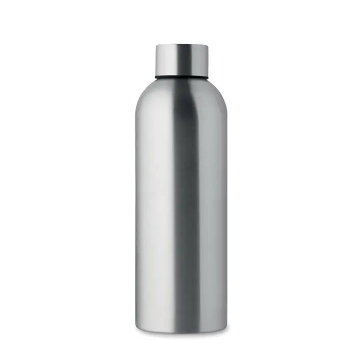 Sticla cu un singur perete 750 ml din otel inoxidabil argintiu cu capac asortat, cilindrica si eleganta