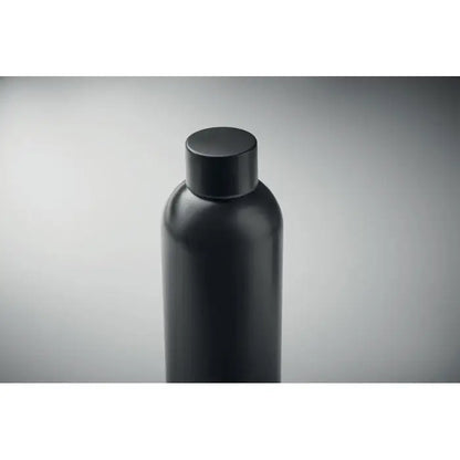 Sticlă cilindrică neagră mată cu un singur perete și capac asortat 750 ml pentru băuturi