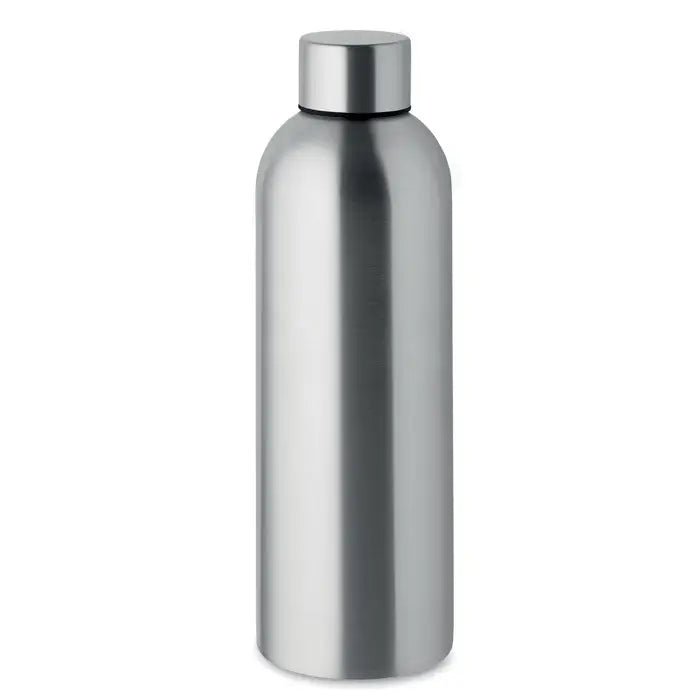 Sticla cu un singur perete 750 ml realizata din otel inoxidabil argintiu cu design cilindric si capac metalic compatibil