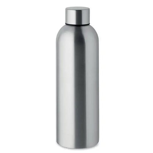 Sticla cu un singur perete 750 ml realizata din otel inoxidabil argintiu cu design cilindric si capac metalic compatibil