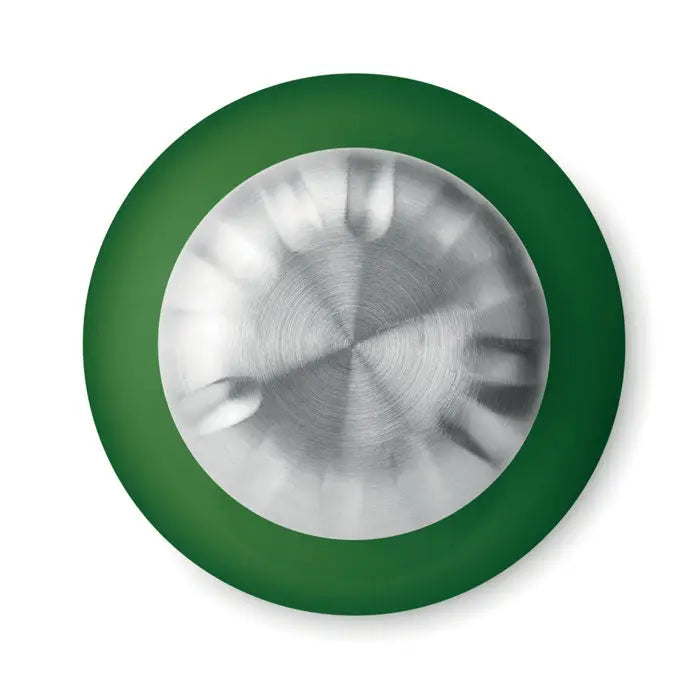Inel verde circular cu centru metalic argintiu periat pentru sticla de sticla 650ml