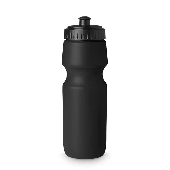 Sticla sport 700 ml neagră din plastic cu grip texturat și capac cu filet pentru sport și hidratare