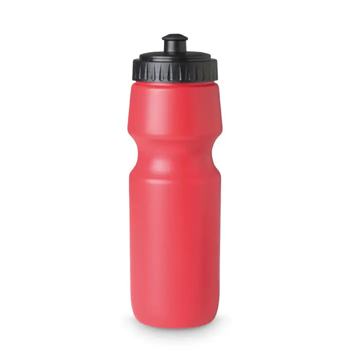 Sticla sport 700 ml sticla sportiva rosie din plastic cu capac negru infiletare si grip texturat