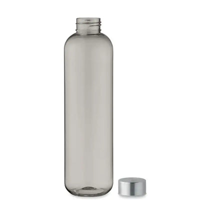Sticlă tritan 1l transparentă cu capac metalic argintiu pentru utilizare zilnică