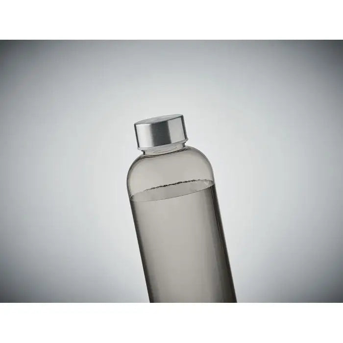 Sticlă tritan de 1l transparentă cu capac metalic argintiu lucios pentru apă