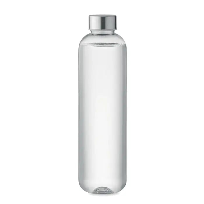 Sticla tritan 1l apă în recipient transparent din plastic cu capac argintiu metalic elegant