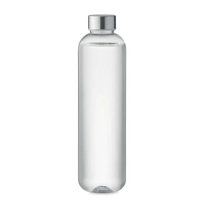 Sticla tritan 1l apă în recipient transparent din plastic cu capac argintiu metalic elegant