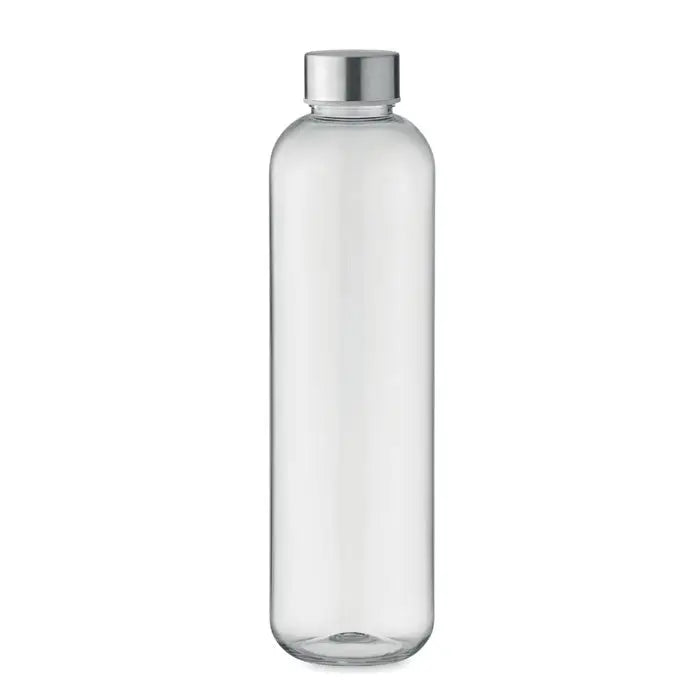 Sticla tritan 1l sticla transparenta cu capac metalic argintiu pentru apa potabila