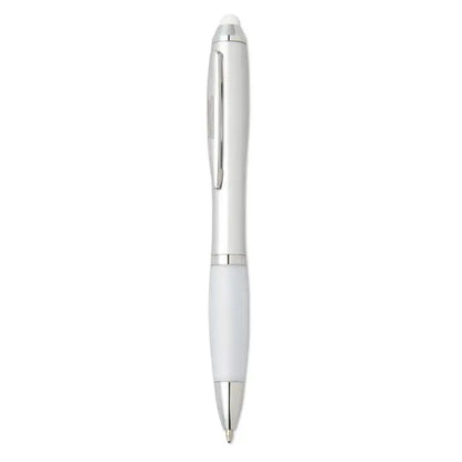Stilou stilou stilou stilou stylus argintiu si alb cu design modern si accente metalice elegante