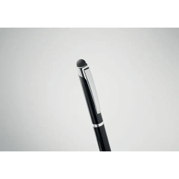 Stilou stilou penita neagra si argintie cu finisaj lucios si design elegant pentru scris precis