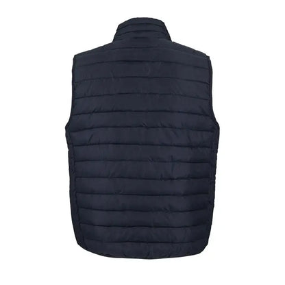 Vesta matlasata neagra pentru barbati cu guler inalt stream men bodywarmer din material puf