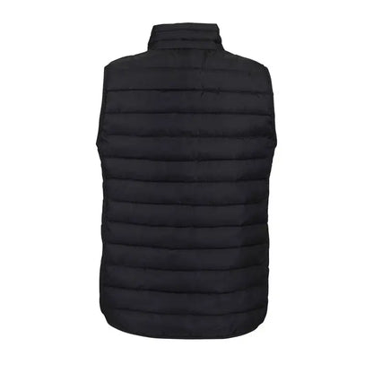 Vesta dama neagra matlasata cu umplutura termica si guler inalt pentru confort termic STREAM WOMEN Body incalzit