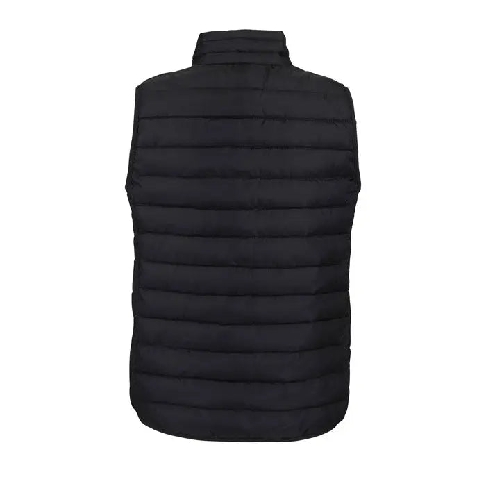 Vesta matlasata neagra pentru femei stream women body incalzit cu guler inalt si aspect puf