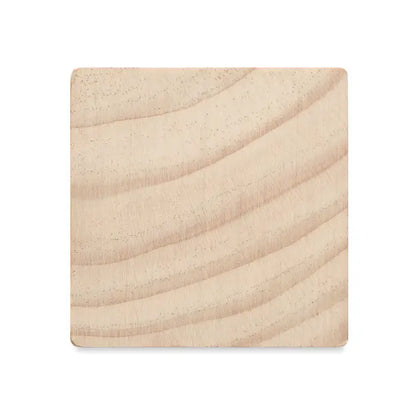Suport de birou din lemn natural cu finisaj bej deschis si texturi ondulate subtile cu kit de seminte