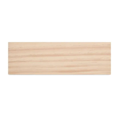Suport de birou din lemn deschis cu textura naturala si kit de seminte pentru decor si organizare