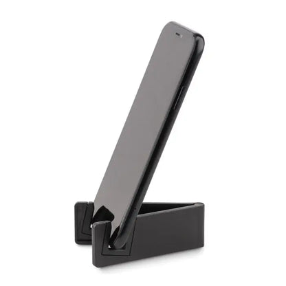 Suport telefon negru din plastic pp tinand un smartphone vertical pentru utilizare practica