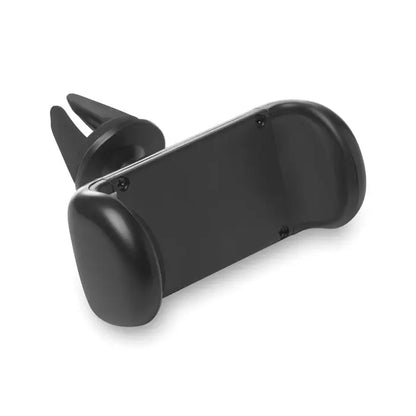Suport telefon masina negru din plastic pentru aerisire auto cu clema si suport curbat