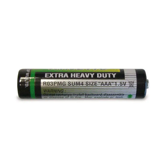 Baterie tip aaa extra heavy duty 1.5v neagră cu etichetă verde și argintie, baterie alcalină um4