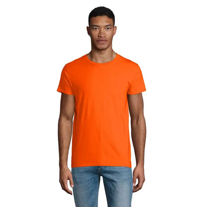 Tricou bărbați crusader 150g portocaliu deschis din bumbac moale cu decolteu rotund