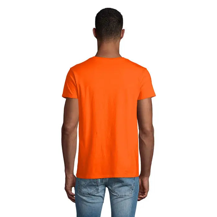 Tricou barbati crusader 150g bright orange cu maneci scurte si guler rotund din bumbac usor