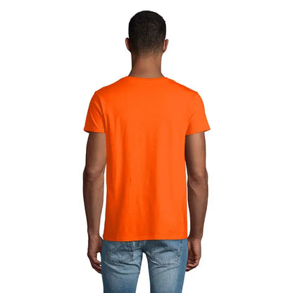 Tricou barbati crusader 150g bright orange cu maneci scurte si guler rotund din bumbac usor