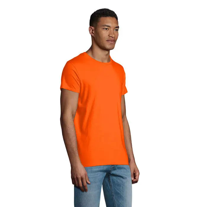 Tricou bărbați crusader 150g culoare portocaliu deschis mâneci scurte din bumbac respirabil