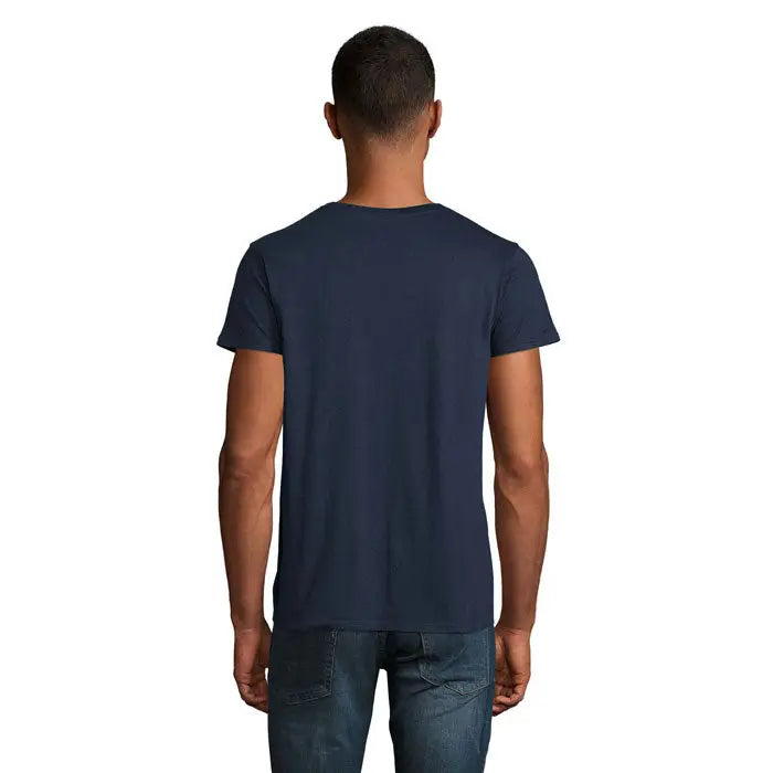 Navy blue cotton tricou bărbați crusader 150g în față, ideal pentru uz casual