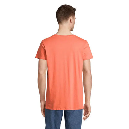 Tricou bărbați crusader 150g coral din bumbac cu mâneci scurte și gât rotund simplu