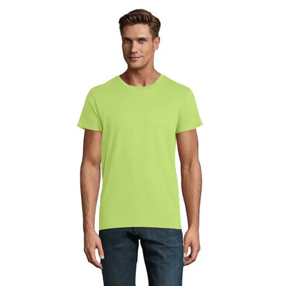 Tricou bărbați crusader 150g de bumbac cu guler rotund, de culoare verde lime aprins