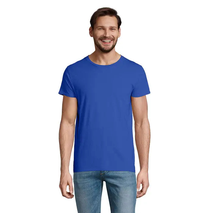 Tricou bărbați crusader 150g royal blue din bumbac cu guler rotund pentru uz casual