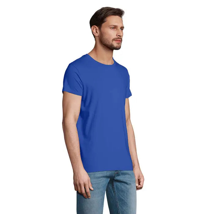 Tricou bărbați crusader 150g royal albastru solid cu mâneci scurte și guler rotund din material rezistent
