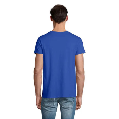 Tricou barbati crusader 150g solid royal blue scurt cu maneci din bumbac moale pentru uz casual
